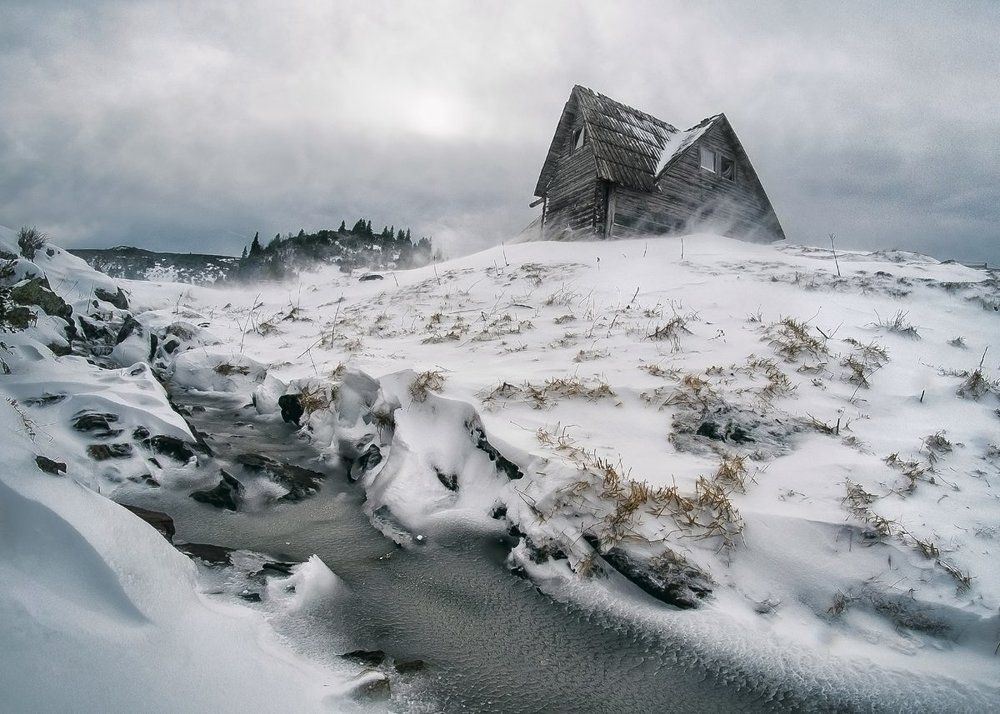 Snowstorm on Vranica mountain