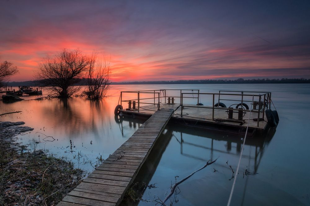 First sunset for the last month of the year