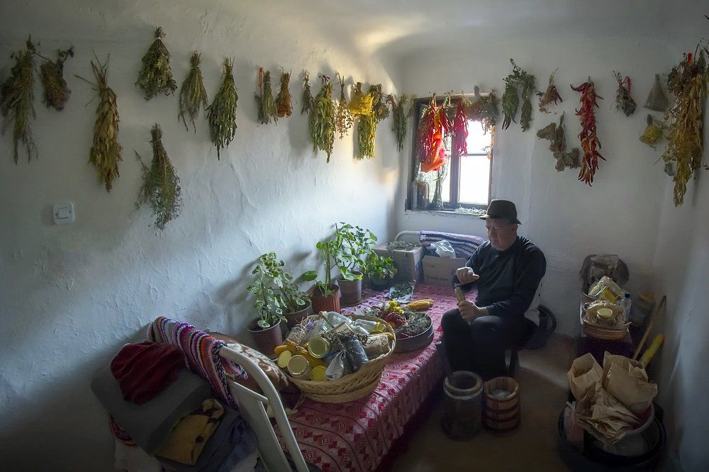 Happy in his little room