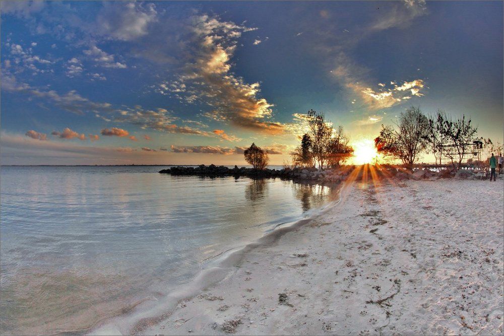 7 ноября. Днепр. Закат.