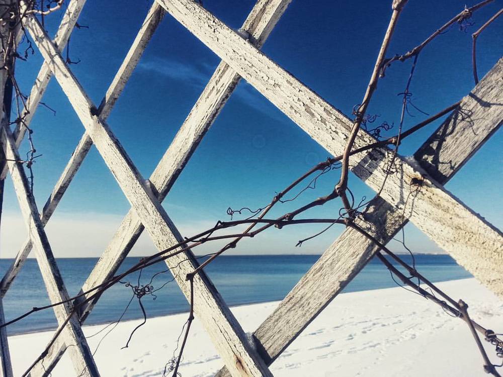 Зимний пляж