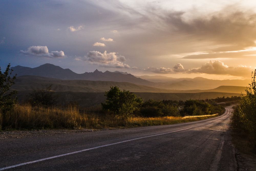 Закат в горах