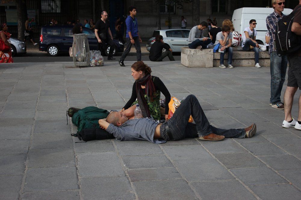 Минута отдыха в городской суете.