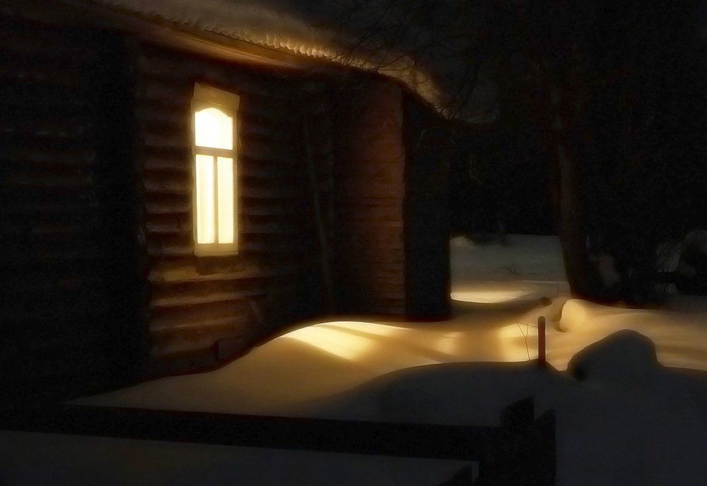 Лишь светится одно окно...