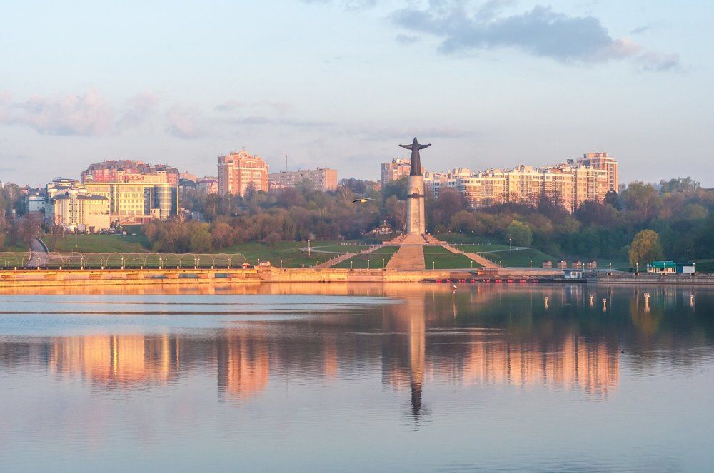 Утро на Чебоксарском заливе