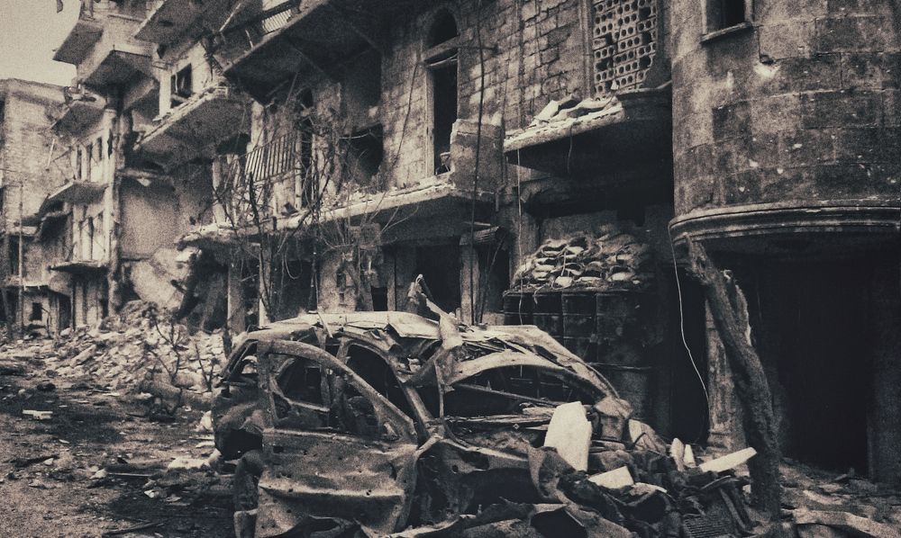 На улицах войны...