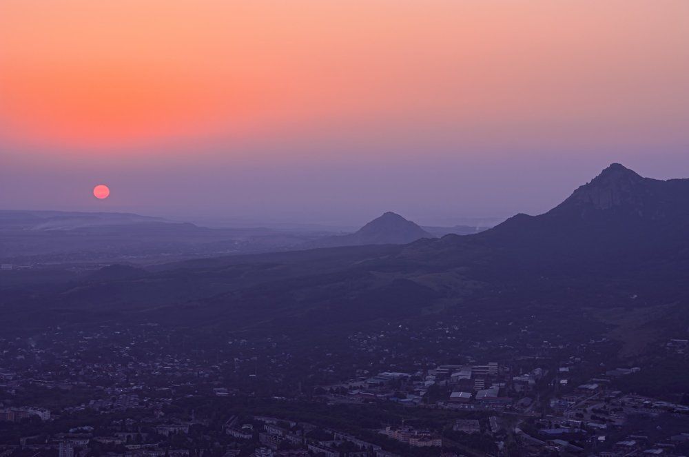 Закат в горах