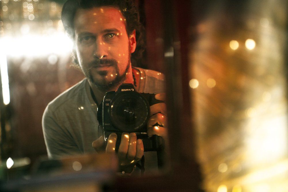 Автопортрет в Индии