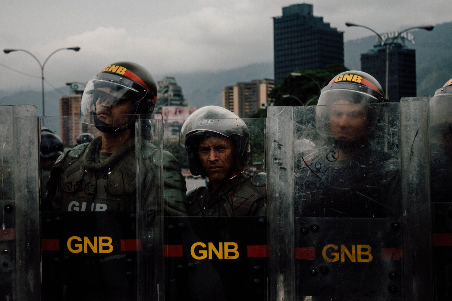 National Guard at a protest