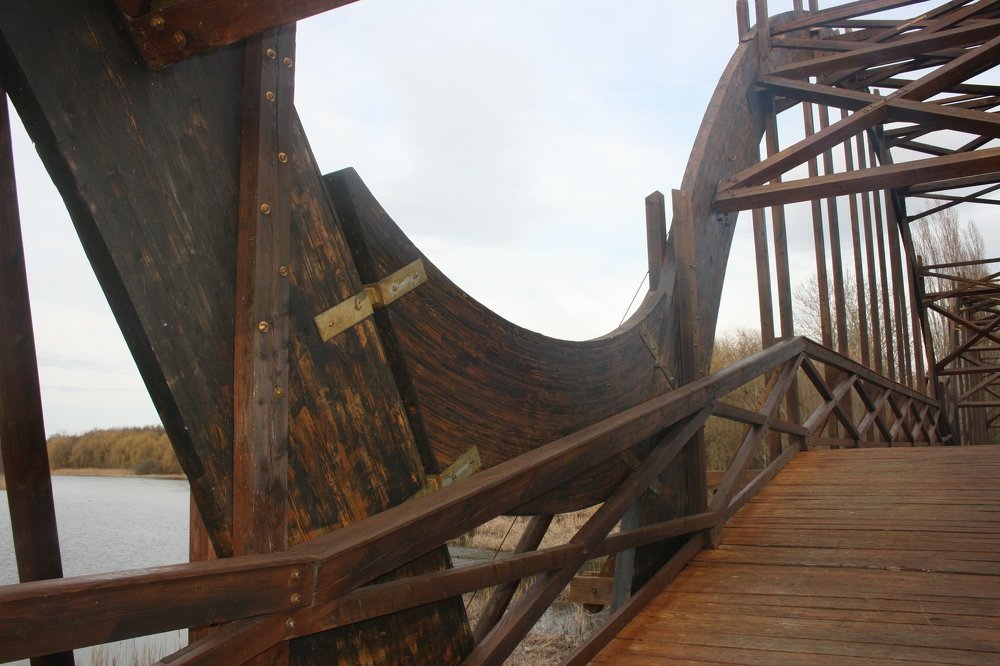 Wood bridge