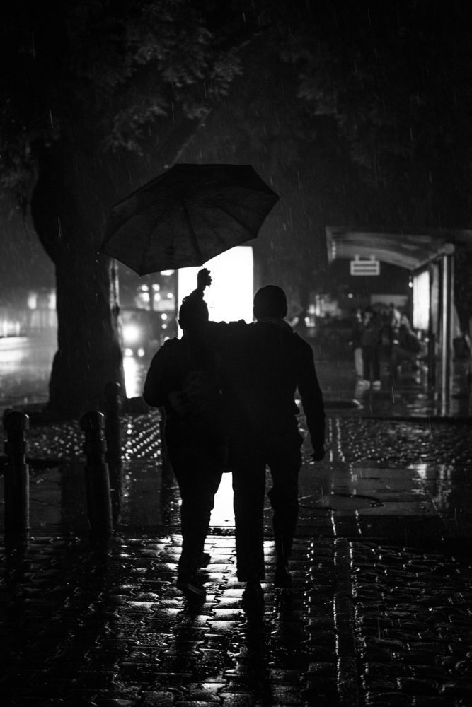 Delhi on a rainy night