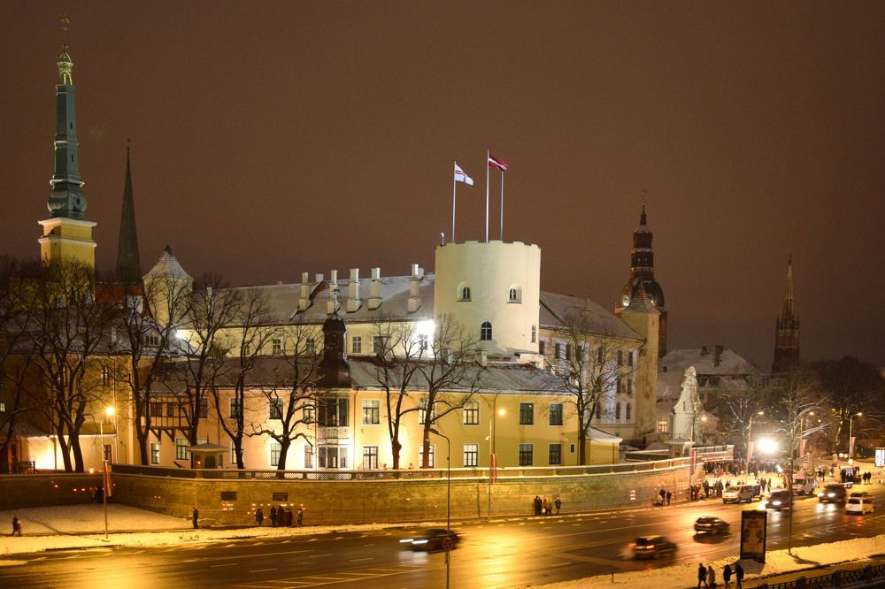 Riga at night