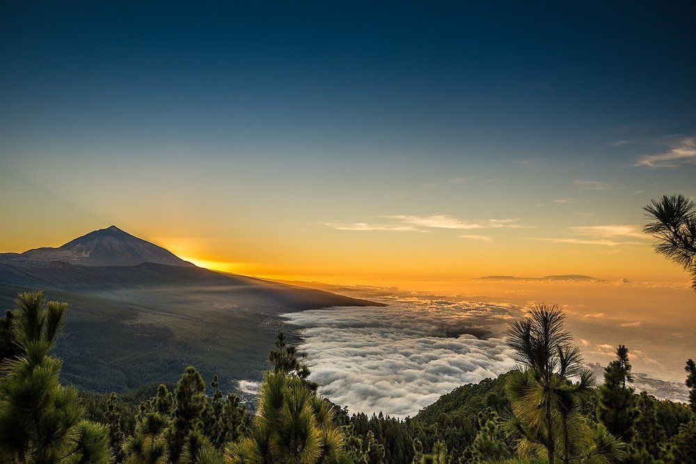 Тейде на закате