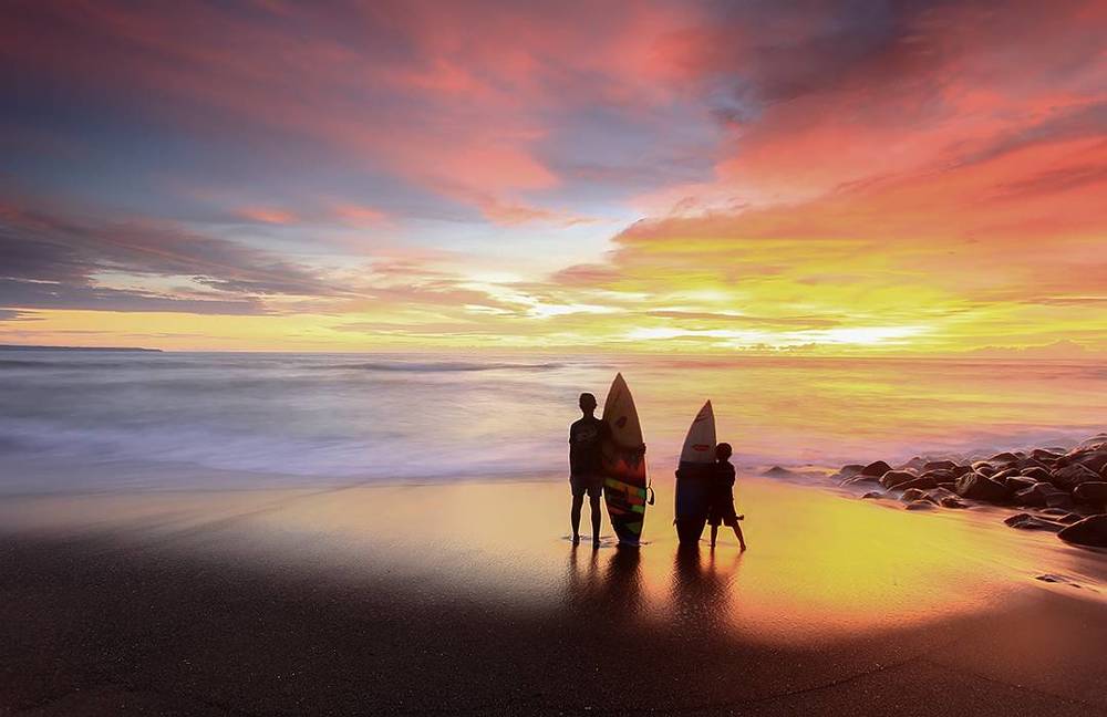 waiting for the wave