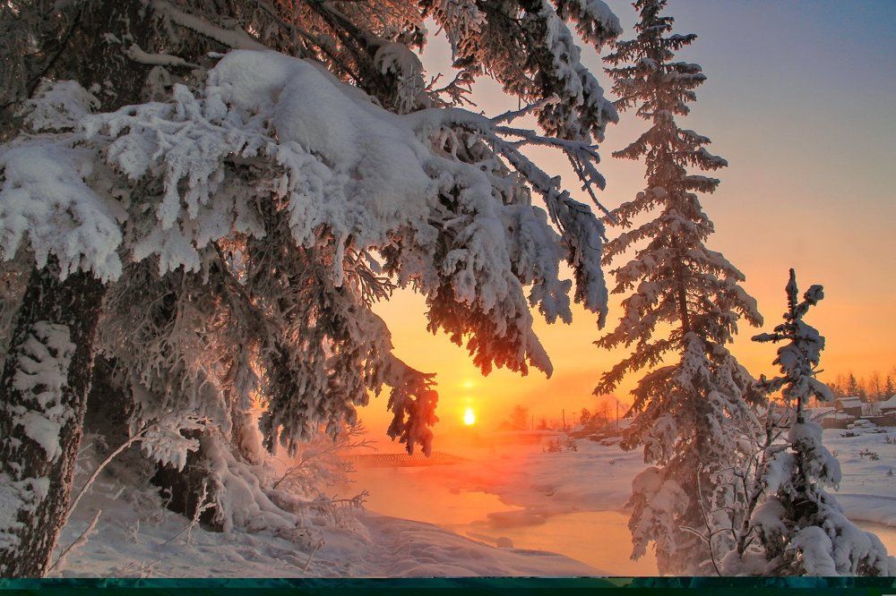 Жаркие  Сибирские зимние вечера...