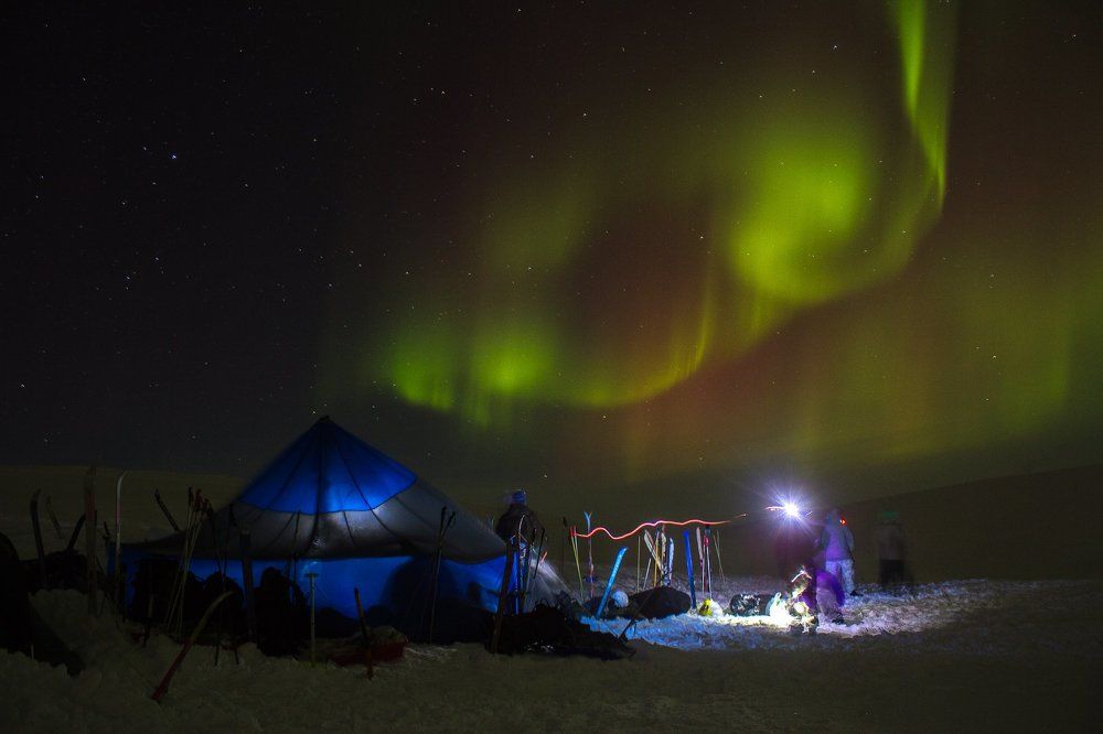 Сияние в Хибинах