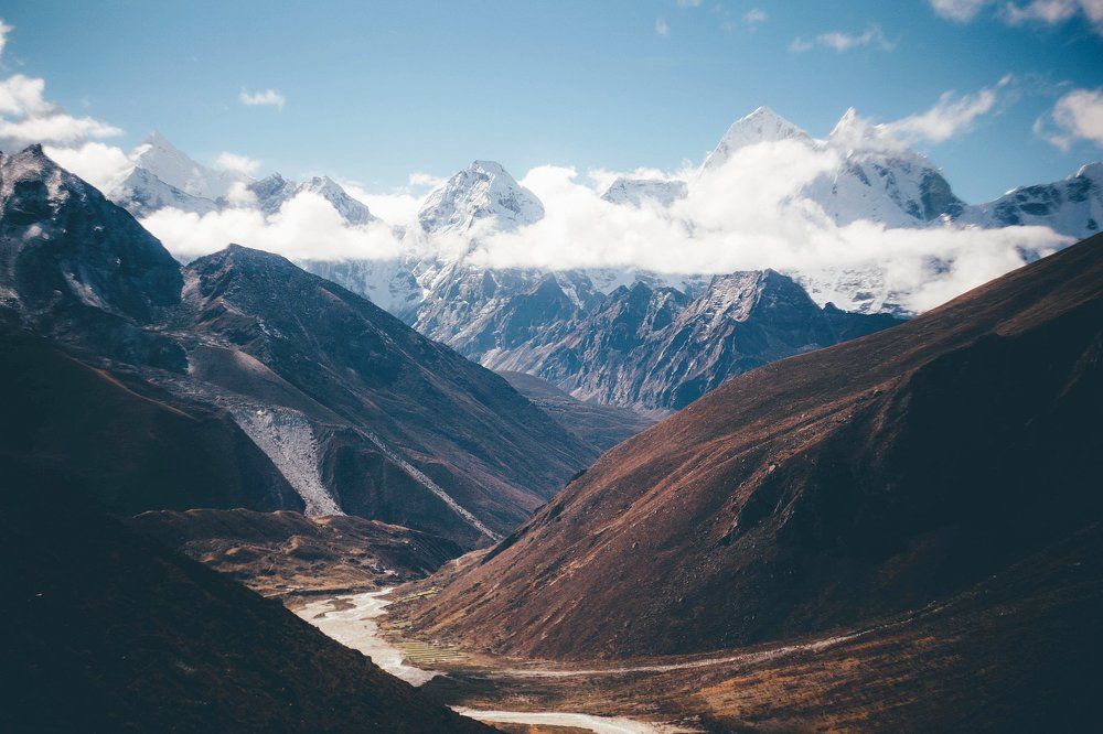 the Himalayas