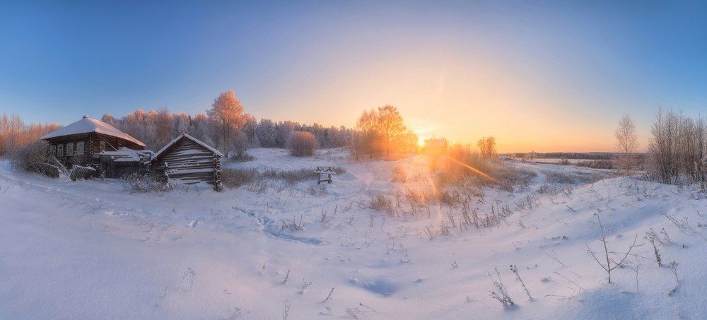 "Зима в деревне"