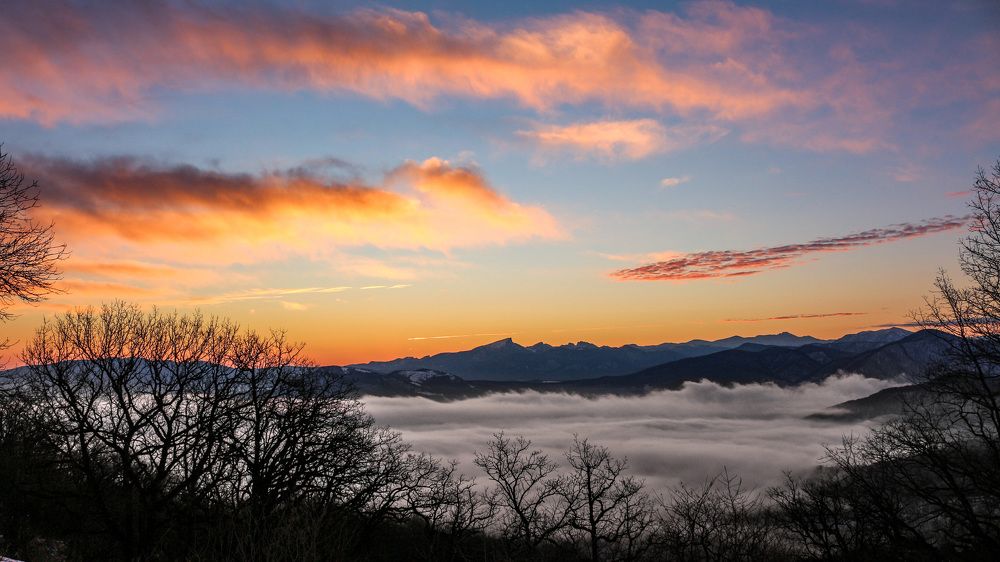 За несколько минут до восхода. Адыгея.