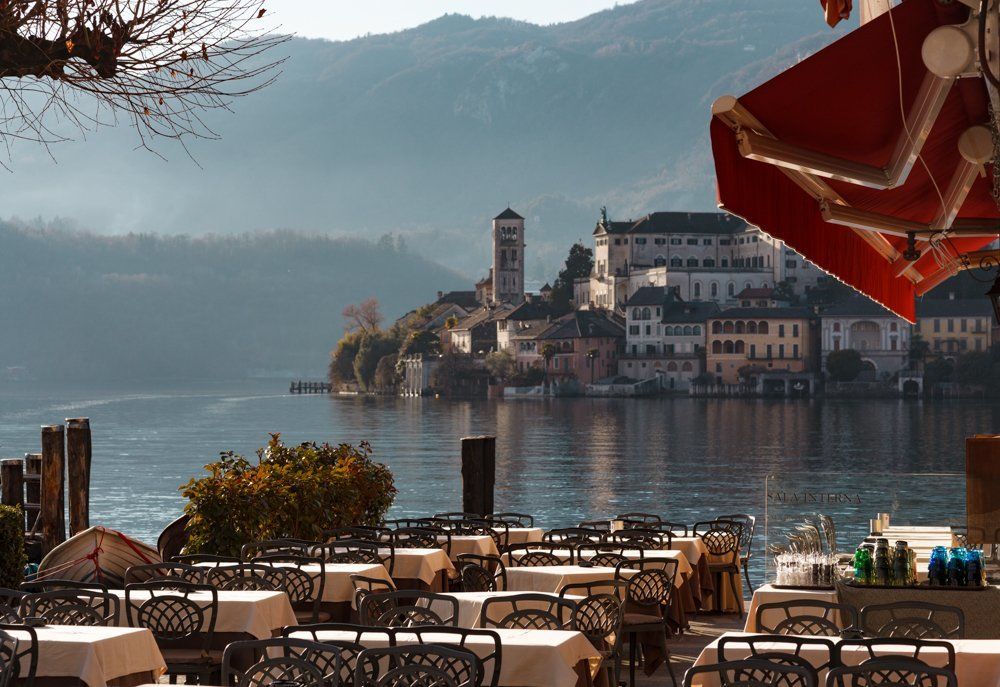 Вид озера D'Orto в Пьемонте