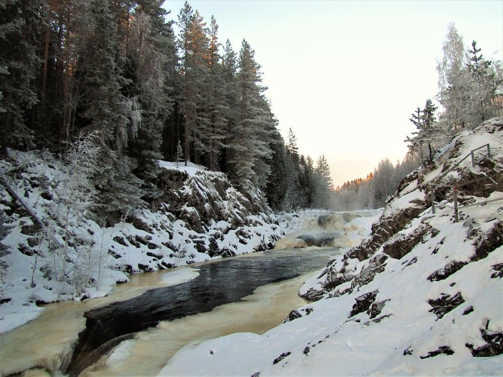 Карелия в морозы.