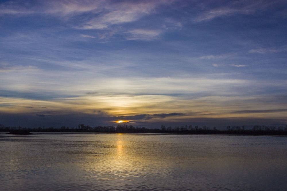 Закат над Енисеем