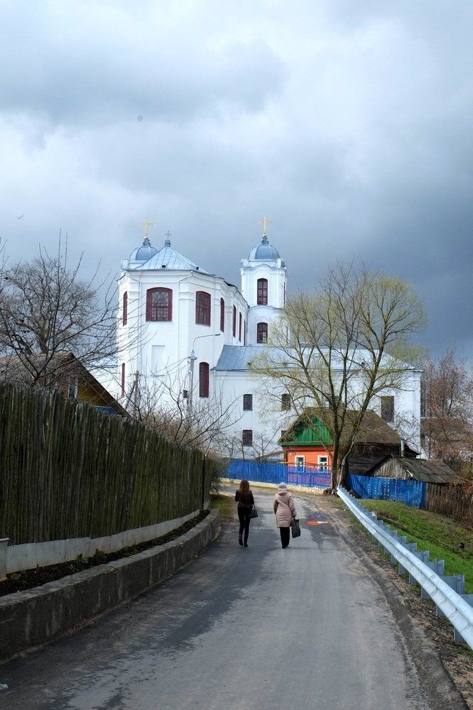 На пасхальную службу