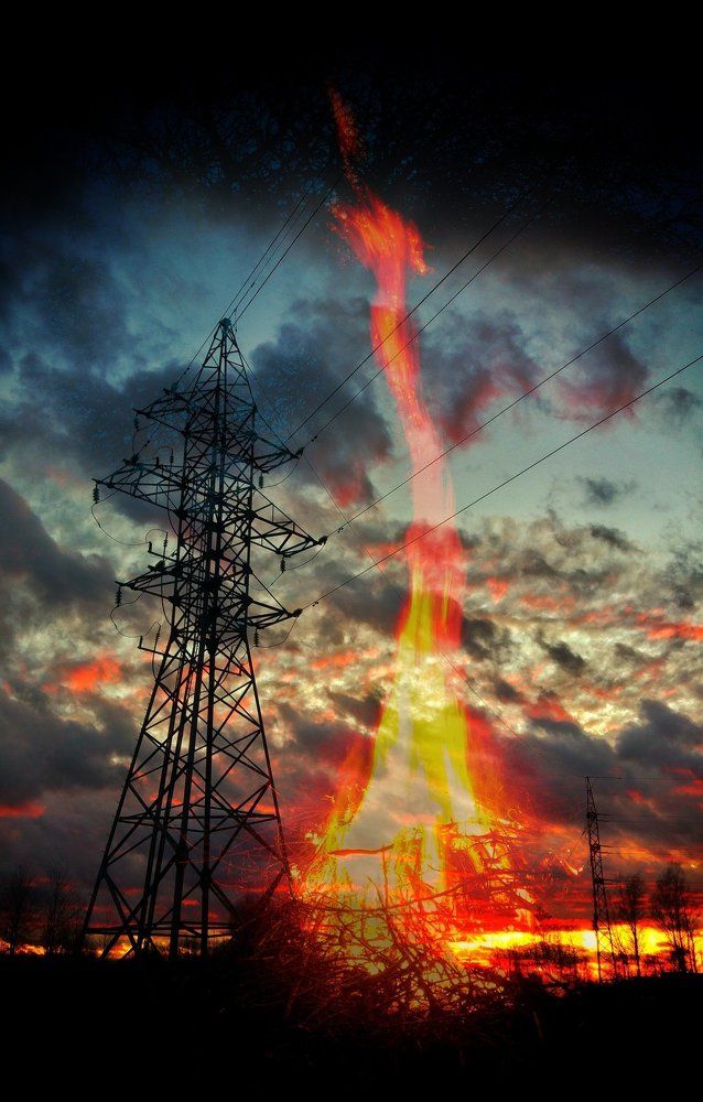 Горящее небо....