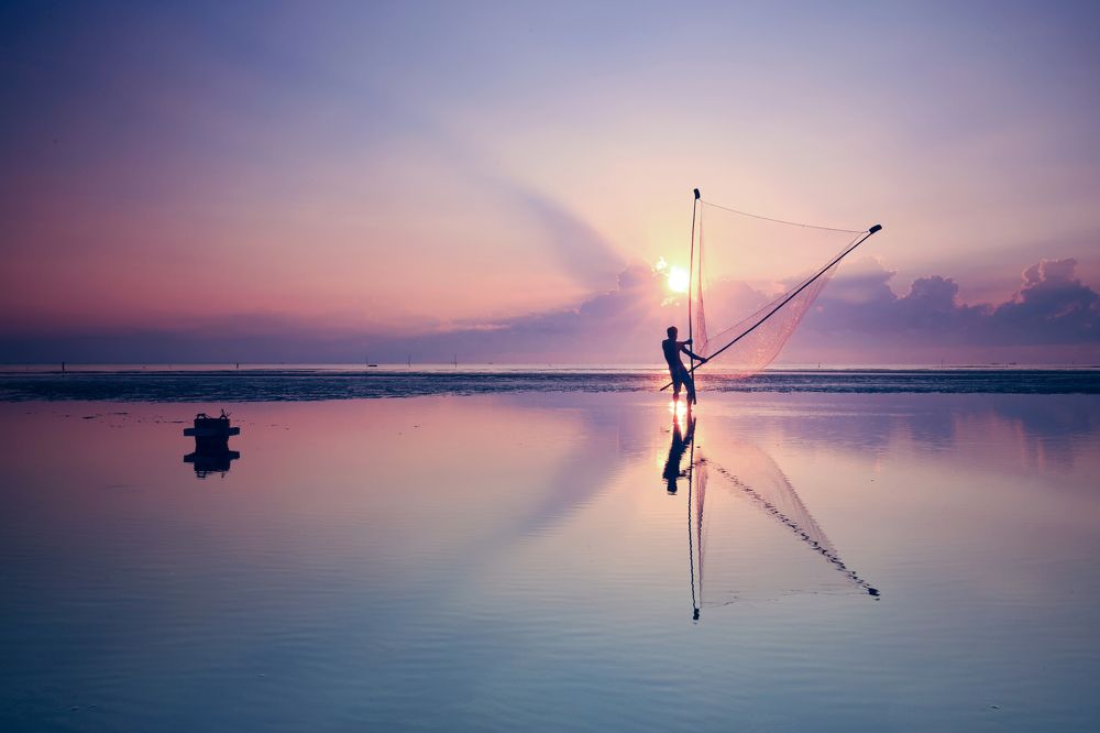 Dawn in the Tan Thanh Beach