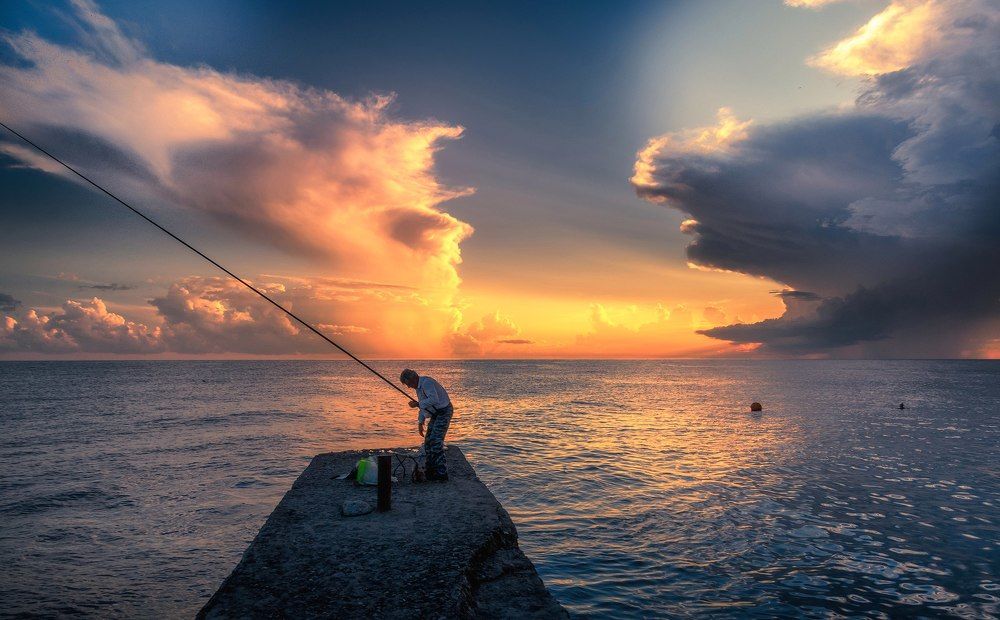 Вечернее море