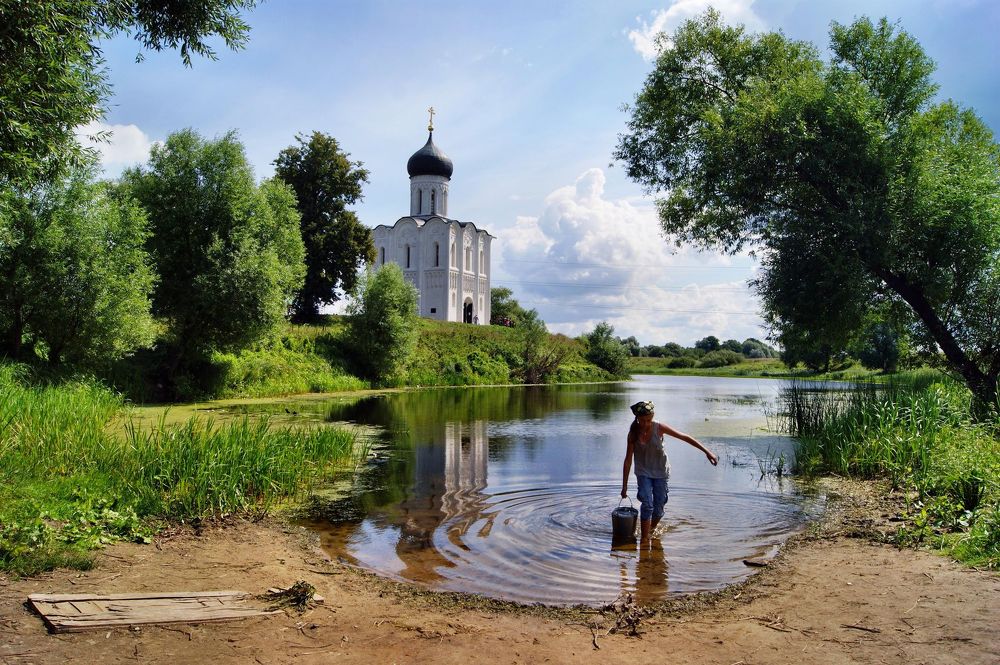 Напоить лошадей