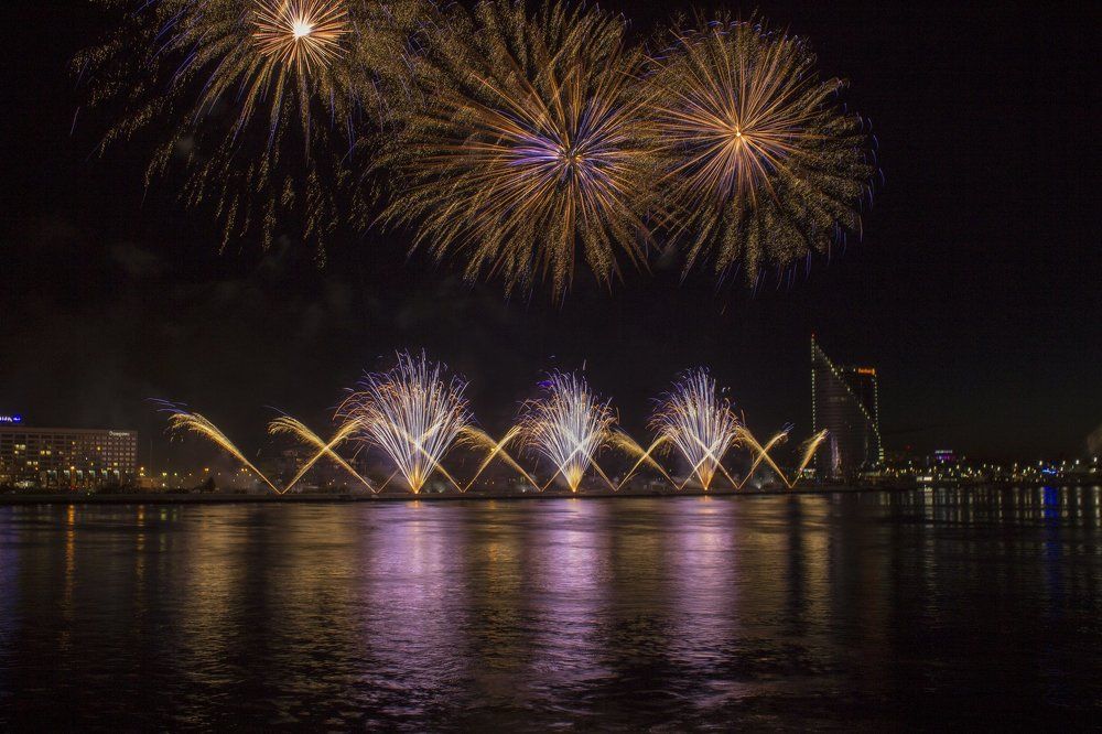 Firework in Riga