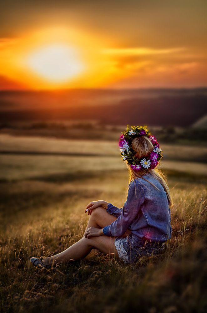 На закате ...