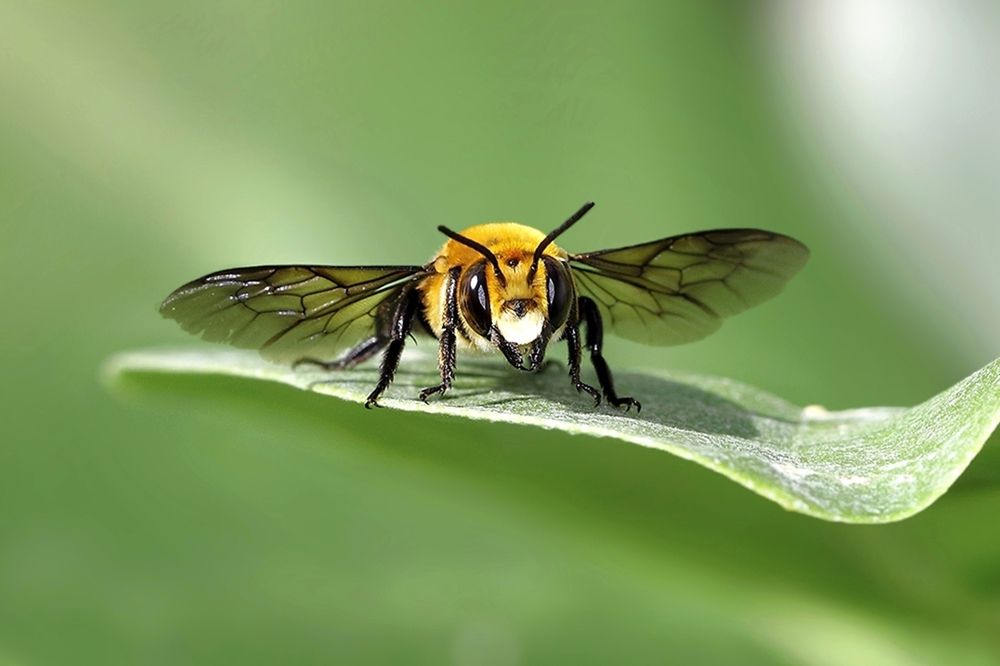 At the end of the leaf
