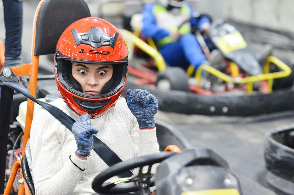 Случайная фотография на картинге.