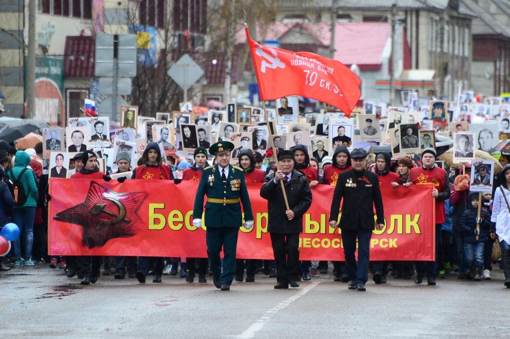 Бессмертный полк в Лесосибирске