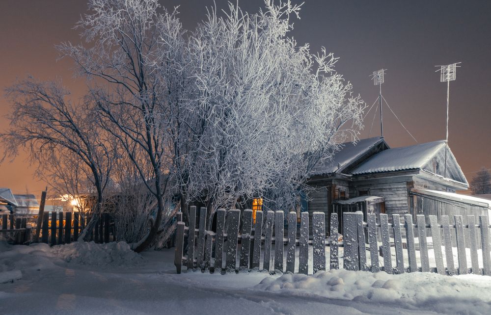 " Морозный вечер"