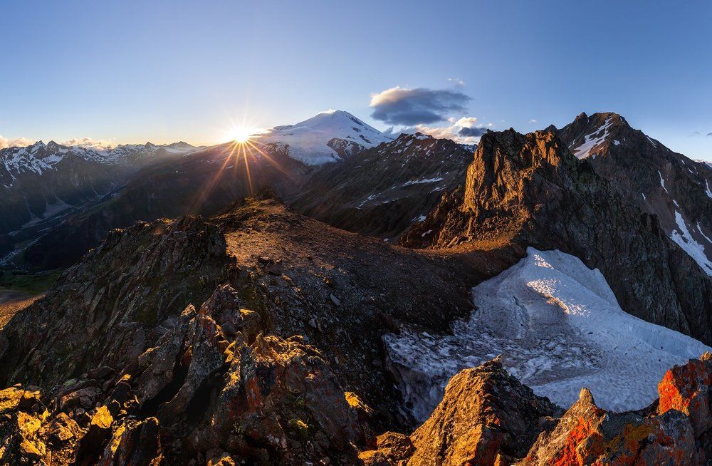 Закат в Приэльбрусье