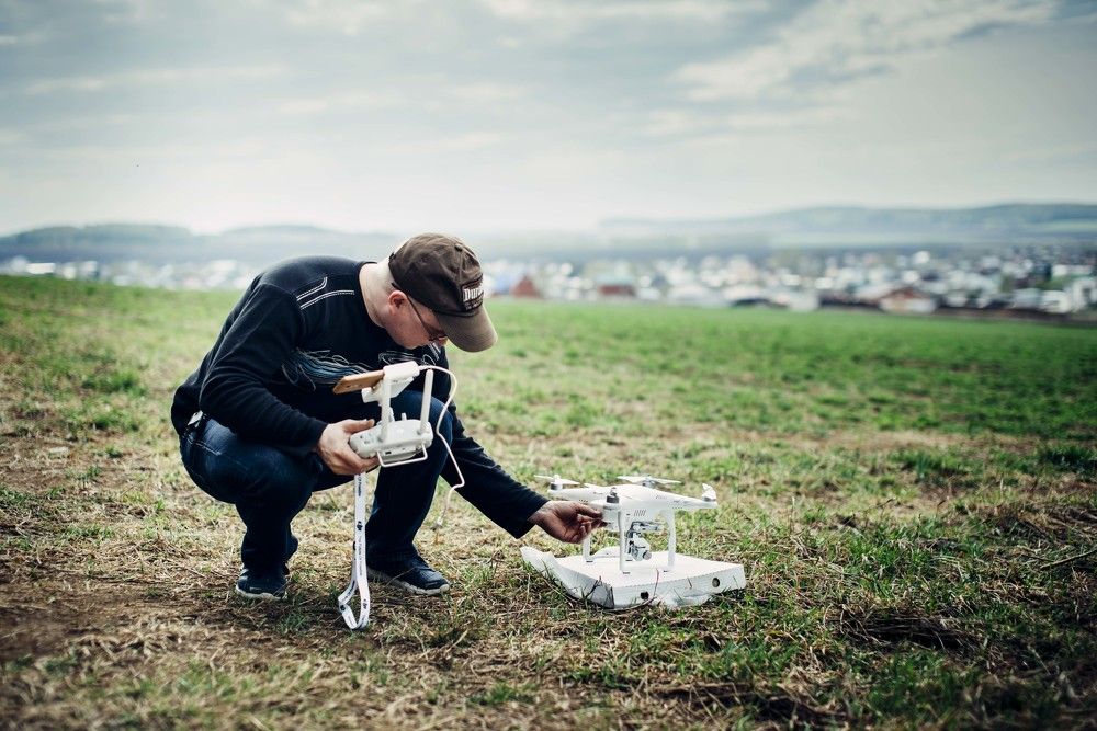 Полет на квадрокоптере