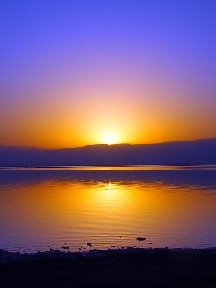 Sunrise on Dead sea