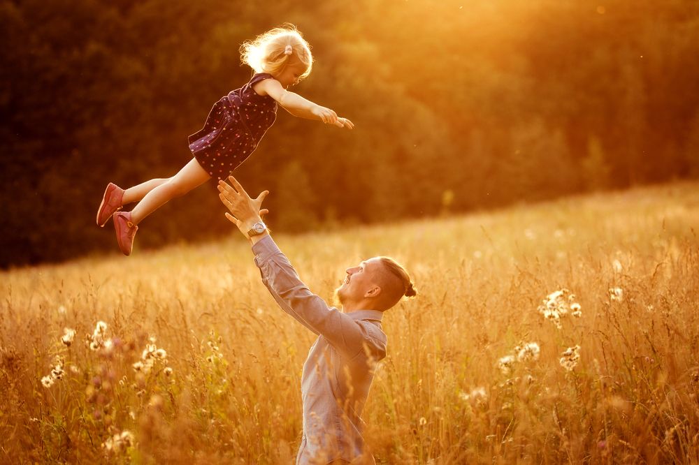 Полет в папины объятия