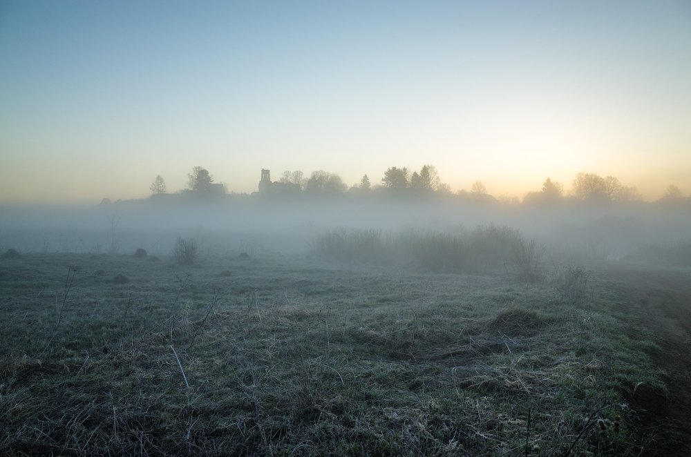 Туман весенним утром