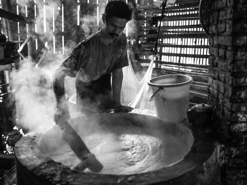 Cooking Soybean Milk for Tofu