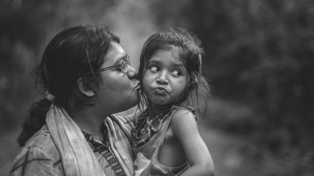 Love mother and daughter.