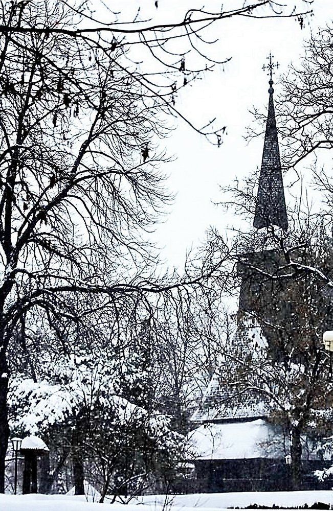 Old Church in the Snow
