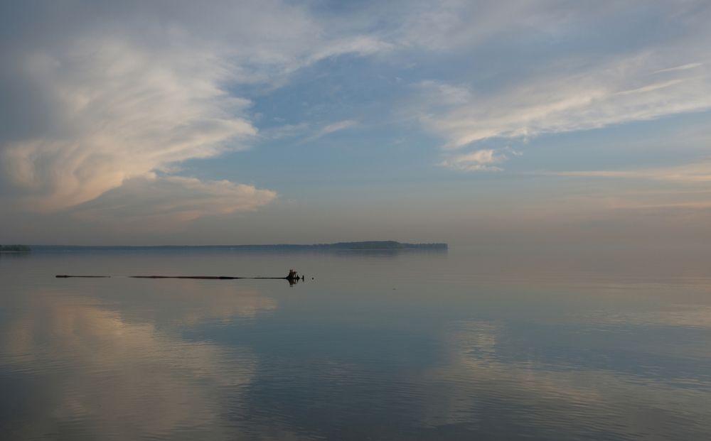 Вечер на Обском море