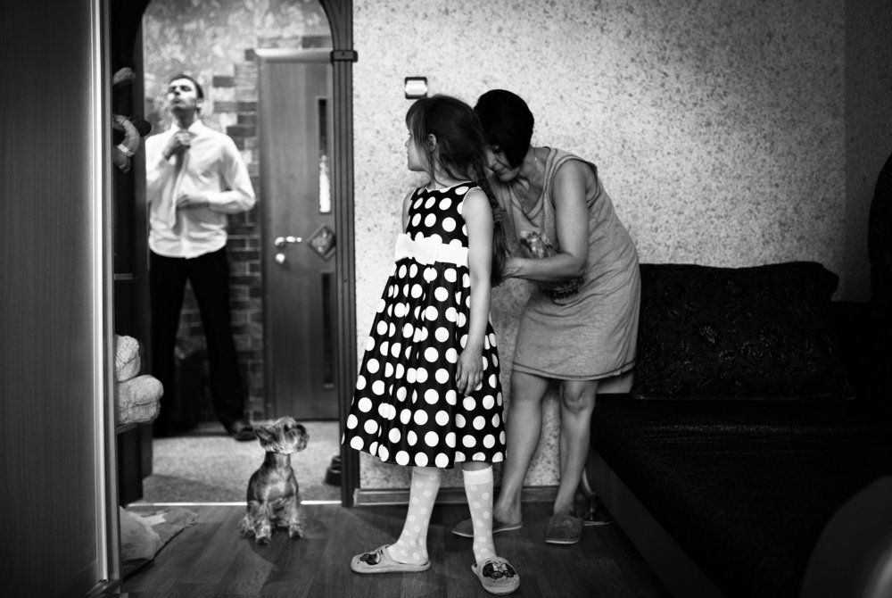 Утренние сборы.