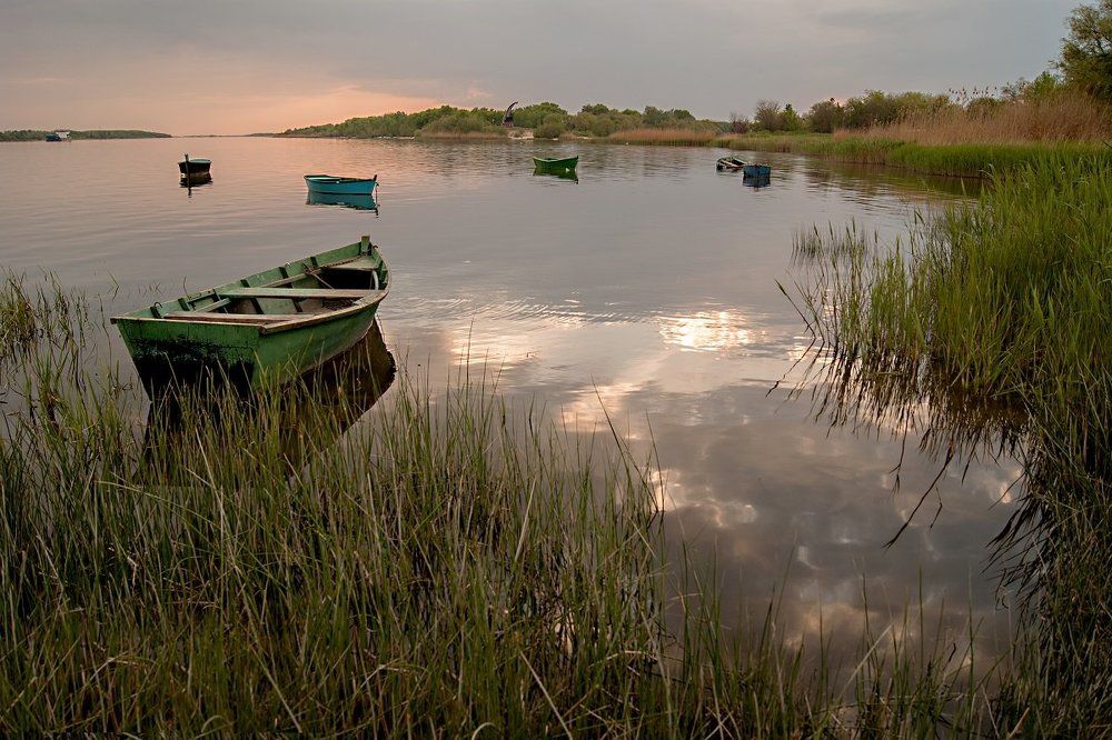 Закат на Дону.