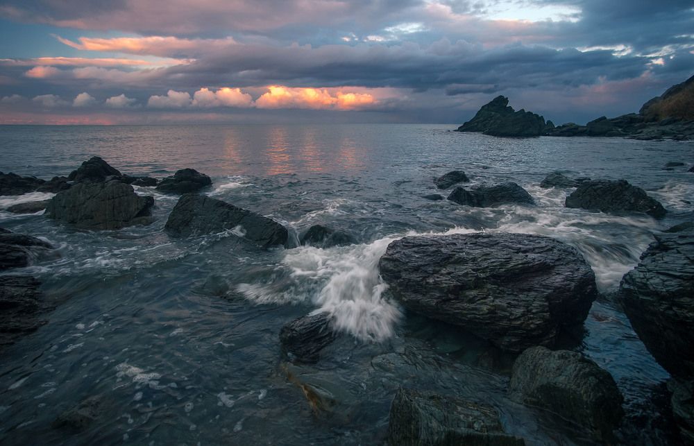 Сахалинский берег,вечер