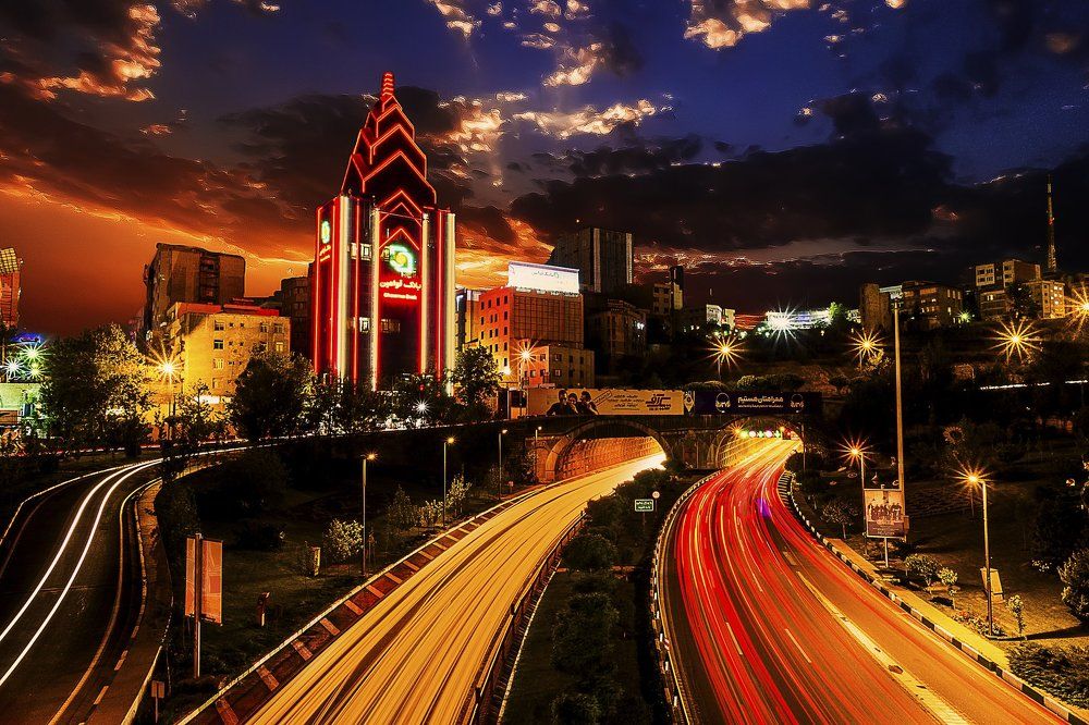 Tehran at night
